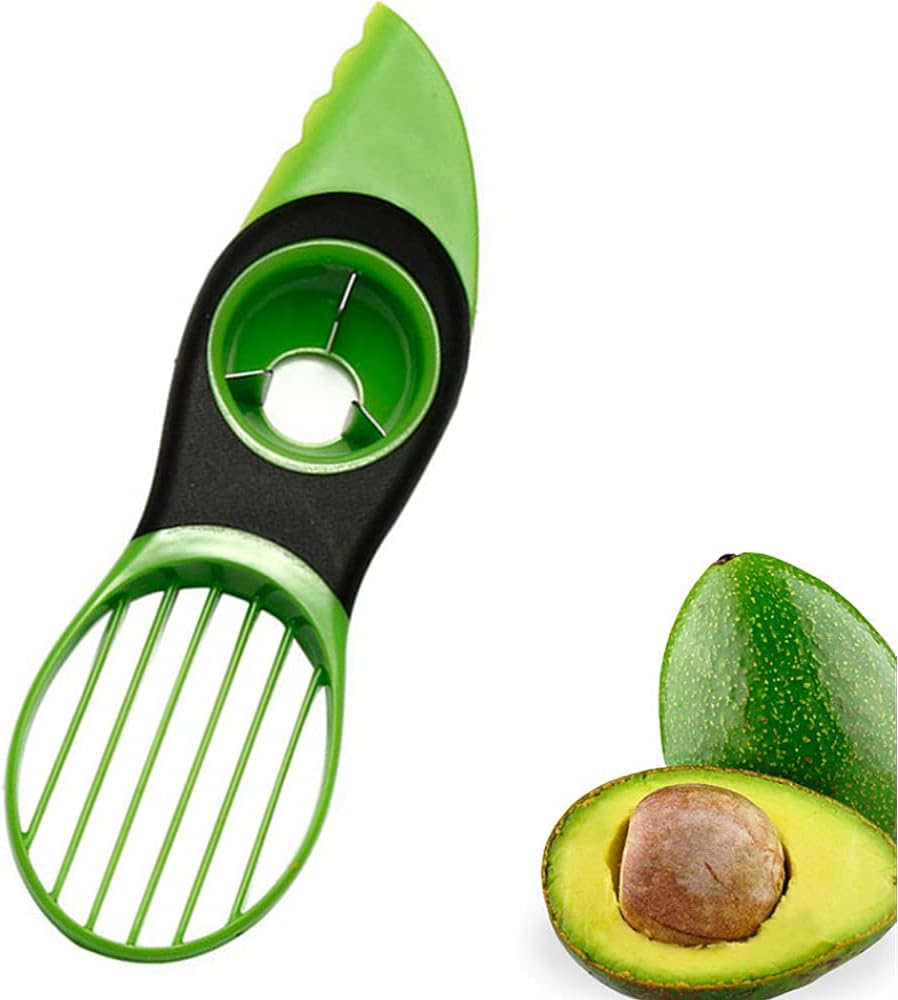 Avocado Cutter Slicer HLKQAO 3 in 1 Avocado Peeler Multifunctional Avocado Peeler Knife Avocado Cutter Tool Cutter,Pitter,Scooper Kitchen Tool