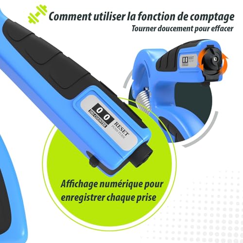 U-VKK Hand Grip Musculation,2 Pièces Muscleurs de Main Pince à Main – vue 4
