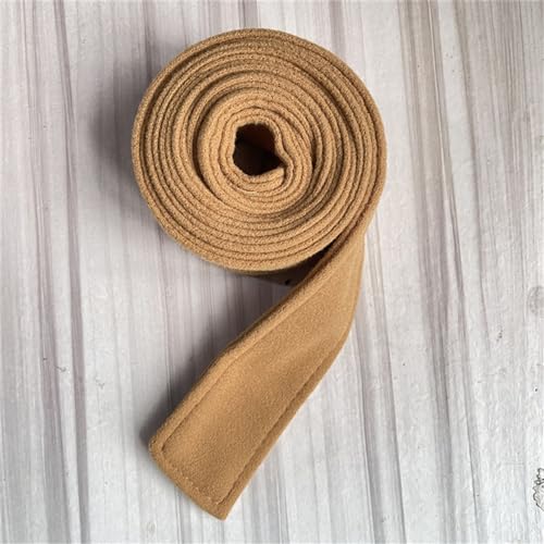 Waist Belt Women Woolen Coat Belt Brushed Plush Decorate Length Adjustable Coat Corset Double-Sided Waist Belt Burgundy3