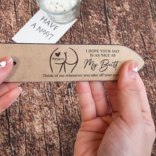 I Hope Your Day Is as Nice as My Butt, Funny Leather Belt for Husband, Custom Men's Engraved Leather Belt, Funny Gift for Husband on Christmas, Husband Gifts from Wife, Belt for Groom Men4