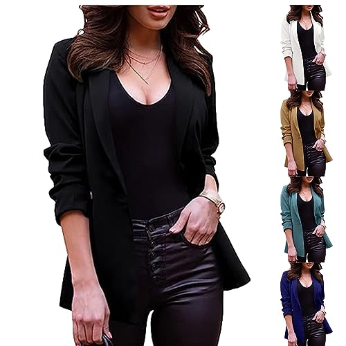Blazers for Women Suit Jackets Business Casual Blazer Long Sleeve Lapel Button Slim Work Office Blazer Trendy Clothes3