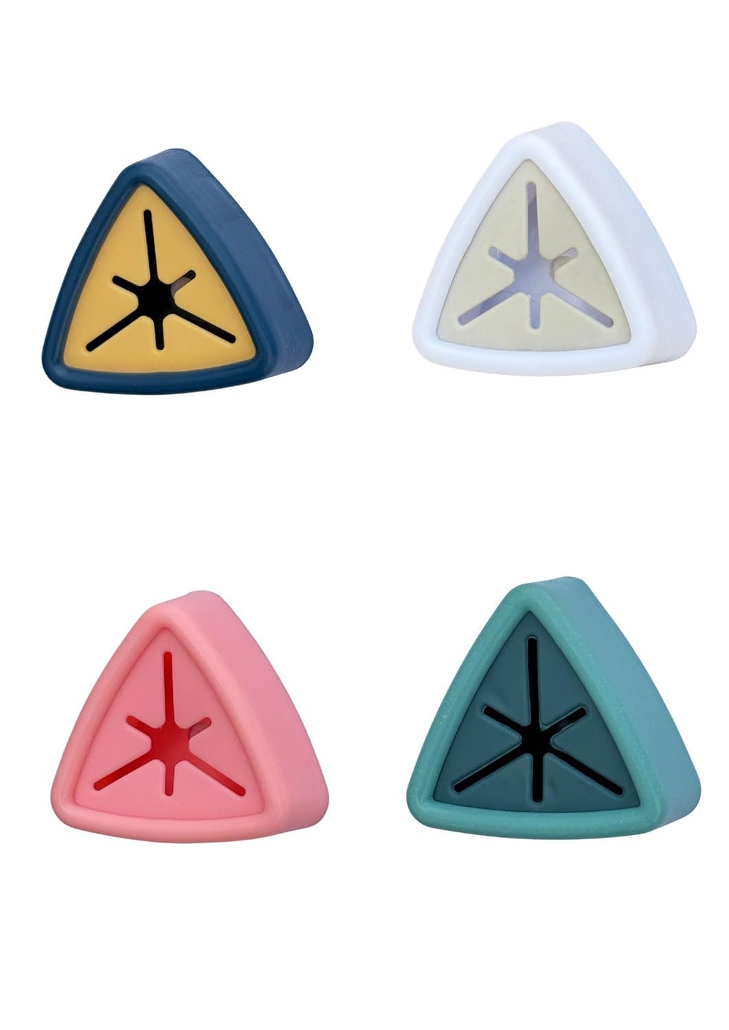 Wall Mounted Silicone Towel Holder Clips | Self Adhesive Kitchen Towel Hook | Punch Free Dish Cloth Holder for Kitchen, Bathroom & Home | Triangle Towel Gripper Hanger | Pack of 4-image-40