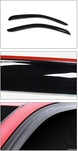 Miniatura 7 de R&L Racing Protector de sol y lluvia para ventana, color humo, 2P, compatible con 07+ SilveradoSierra Regular Cab