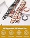 Feraco Copper Bracelet for Men 4 Kinds Magnetic Bracelets Elegant 99.99% Solid Copper Jewelry with Magnets