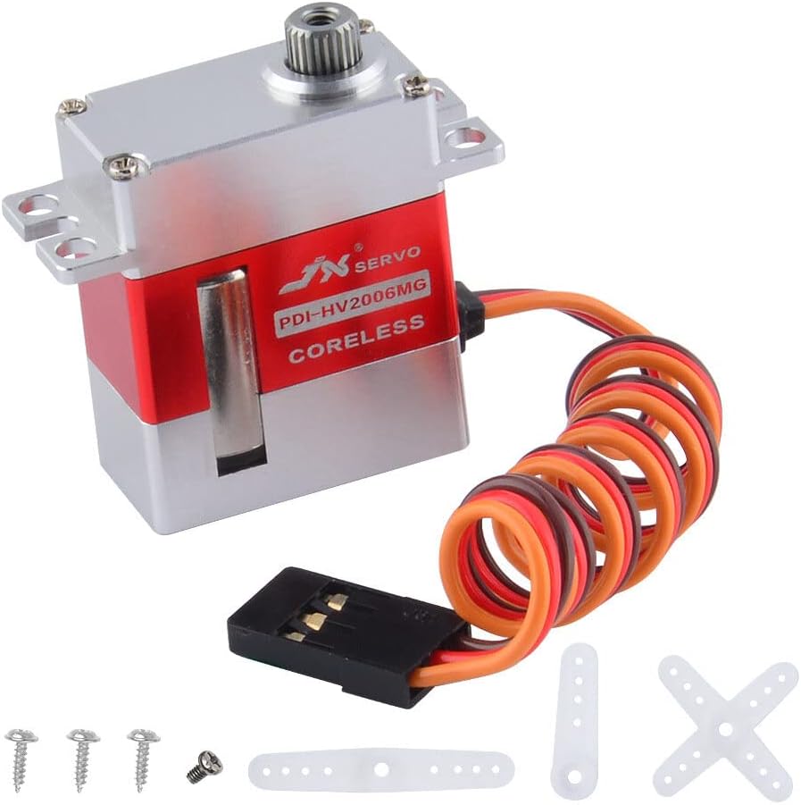 連続回転サーボ(ブラシレスモーター,制御基板) 標準ギヤ付,タイヤ付