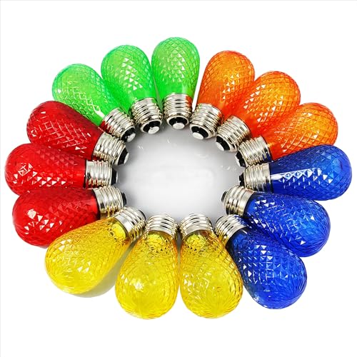 S14-LED-Colored-Light-Bulbs-with-Faceted-Surface-for-Outdoor-Indoor S14 LED Colored Light Bulbs with Faceted Surface for Outdoor Indoor - Image 1