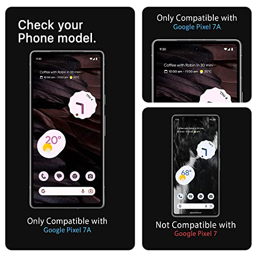 Image of FIRST MART Edge to Edge Tempered Glass for Google Pixel 7A 5G (6.1 Inch) with Easy Self Installation Kit | Black Case Friendly Screen Protection