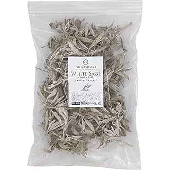 Amazon | 無農薬 ホワイトセージ 枝付き (クラスター) 約100g