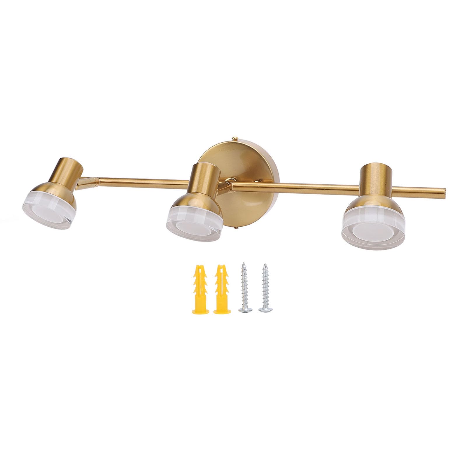 Lámparas de Tocador de Baño con 3 Luces, Luces de Tocador Modernas, Lámpara de Pared de Baño sobre Espejo, Luces de Tocador de Oro Cepillado Modernas para Baño, Apliques de