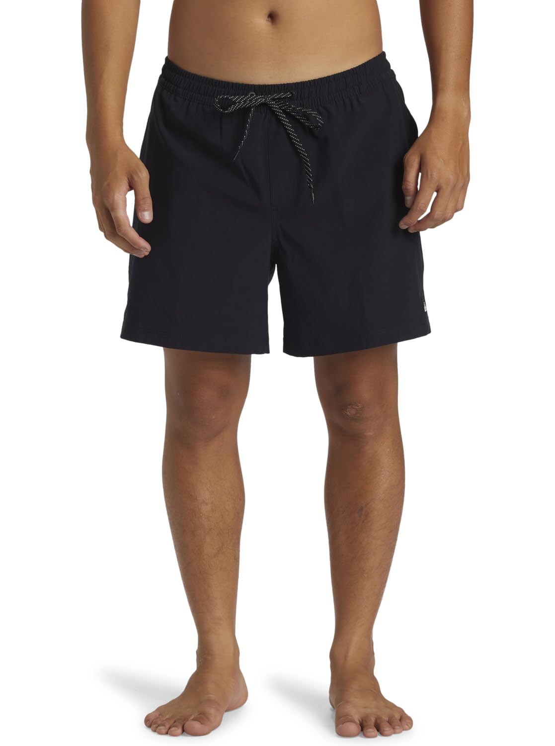 Quiksilver Boys Surfsilk Solid Volley 16 Swimsuit, Black, XS EU