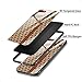 Anyos Compatible iPhone 7 Plus/iPhone 8 Plus Tempered Glass Painted Case, Ultra Thin Soft TPU + Silicone Bumper Anti-Scratch Shockproof Full Body Protective Hard Back Cover, Dark Bee Lattice