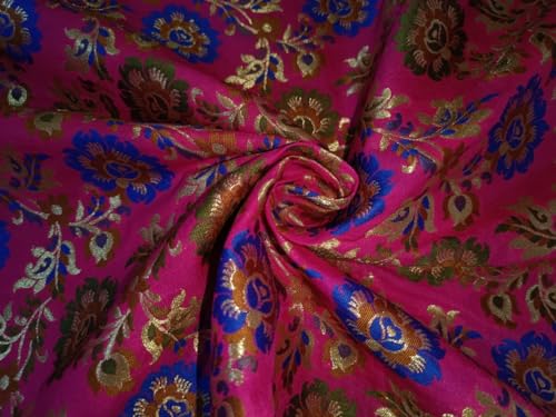 Tissu brocart multicolore au mètre BRO851 pour rideaux et loisirs créatifs