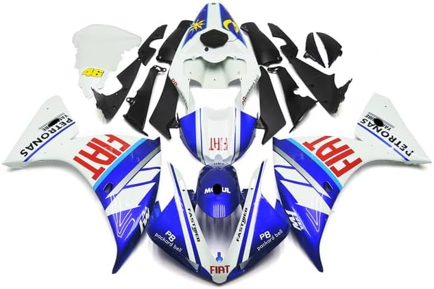 Hongben MOTO ABS plastic Motorcycle Injection Pre-Drilled Hole Cowl Fairings Bodywork Kit Complete Set For YZF1000 R1 09-11 2009-2011