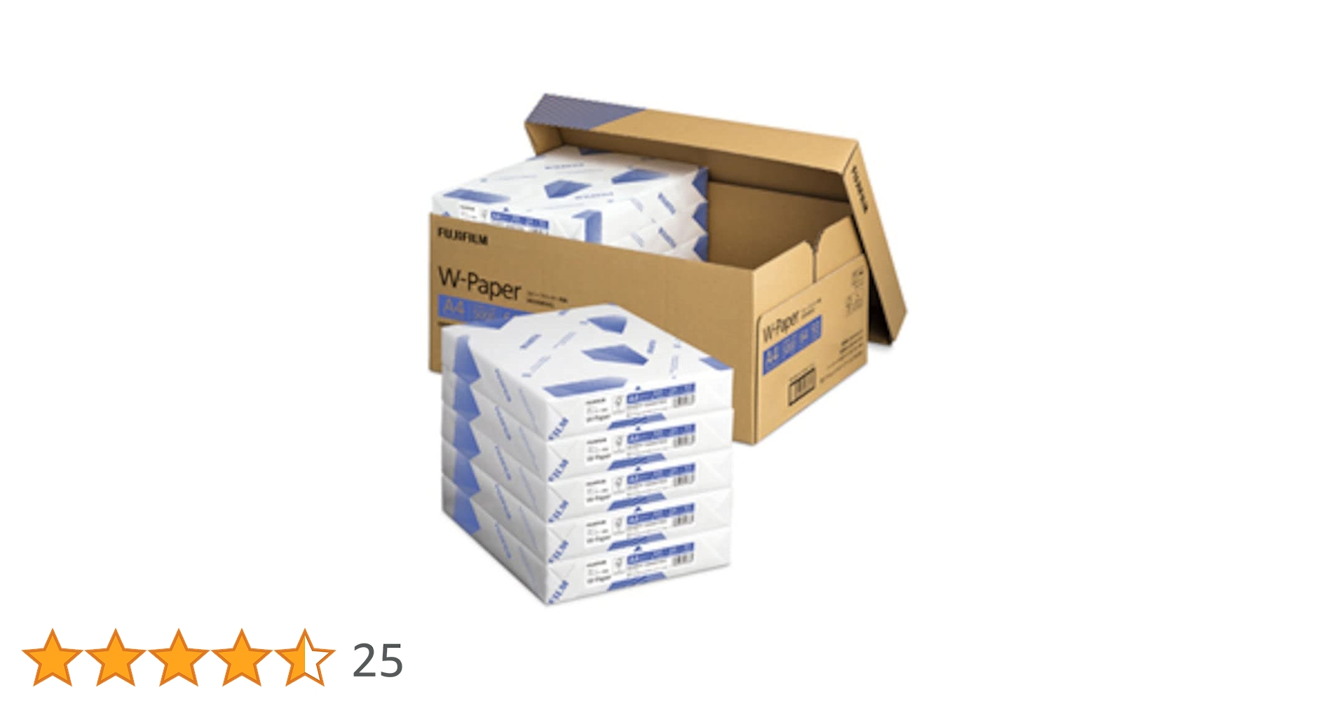 Amazon | 富士フィルムBI コピー用紙 W-Paper A4 1箱10冊入(フタ式箱