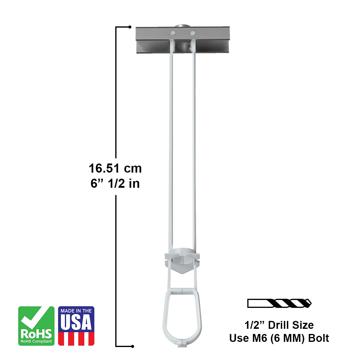 Toggler 25024 Ancrage pour corps creux M6 (pour épaisseur de plaque 10-92 mm, pour charges lourdes, diamètre du trou de perçage 13 mm, 50 pièces)