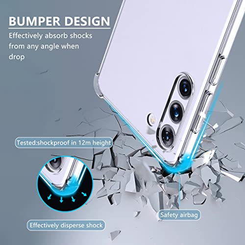 Image of for Back Case Cover Bumper Flexible Silicone Transparent Back Cover for Samsung Galaxy S23 - Transparent