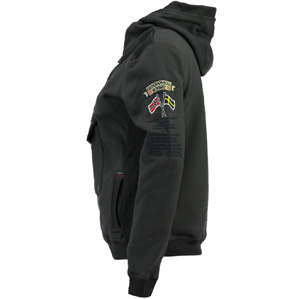 Geographical Norway- Sudadera con Capucha de Hombre de Manga Larga Modelo GYMCLASS