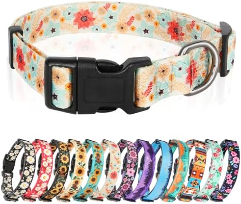 HEELE Collar para Perros con Hebilla de Liberación Rápida, Cómodos, Ajustable, L