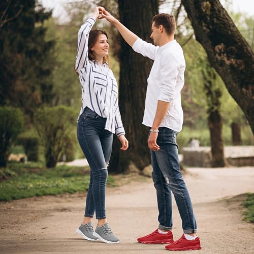 Image of WCIDFY Women Men Running Tennis Shoes Unisex Slip On Gym Walking Shoes | Lightweight, Breathable mesh, Non Slip, Flexible, Comfy, Fashion Sneakers for Daily, Workout, Work, Traveling, Sports, Casual