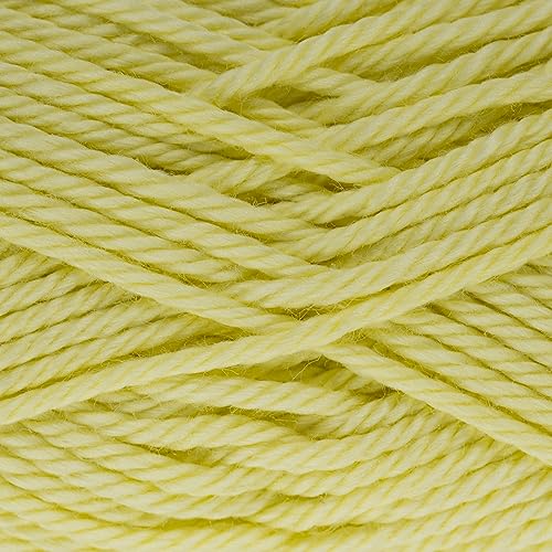 Image of Estako Royal Cotton, (4 Skeins Pack) 100% Mercerized Giza Cotton Yarn, Soft, Super Fino for Crochet and Knitting (4 x 1.76 Oz) / (4 x 137 Yrds) (5059 - Light Yellow)