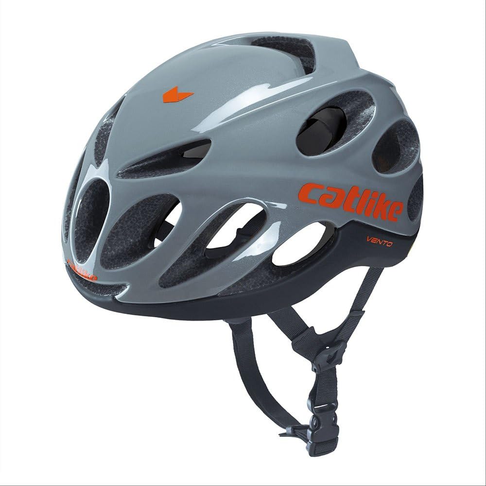 CATLIKE 7100300027 - Vento MIPS Road Bike Helmet – High-Performance Design with Advanced Aerodynamics, Ventilation, and Safety Features, Size S, Grey/Black