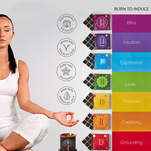 7 Chakra Incense Brick Super Set By Aromafume | 63 Bricks & Tree Of Life Exotic Burner | 9 X Crown, 3Rdeye, Throat, Heart, Solar Plexus, Sacral, Root | Yoga, Meditation, Chakra Healing, Relaxation #TOP5