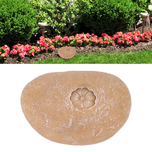 TOPINCN Resina de Piedra Conmemorativa para Mascotas, Grabado para Perros Gatos, Añade Comodidad a los Corazones Rotos, Conmemorando a Nuestras Mascotas Fallecidas (Pequeña Flor Piedra