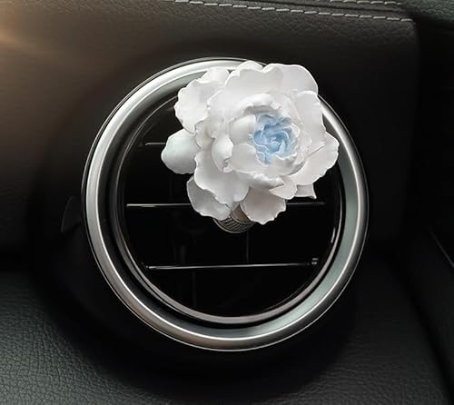 ミニカーエアベントクリップ、アロマストーンディフューザー、エアコン装飾クリップ、車用芳香剤、フレグランスディフューザーエアアウトレットクリップ、芳香器車内美的アクセサリー【精油5ml】ピンクオレンジパールセントジャスミン アイスバスケット