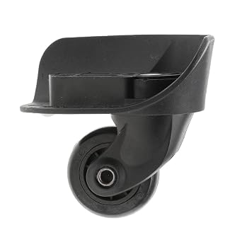 Replacement Luggage 360 Swivel Suitcase Casters Wheels Repair Accessory 2 Pieces Black - A05