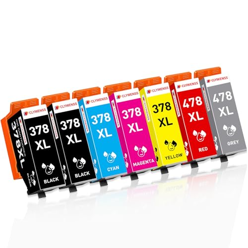 Cartouches 378XL 478XL pour Epson XP-15000 Multipack de 7 encres compatibles haute capacité