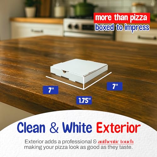 Boîte à pizza carton ondulé blanc esthétique épurée MT Products - 3