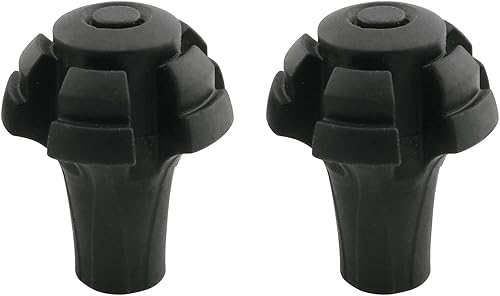 HJGarden Juego de 2 piezas de cubierta de punta de bastón accesorios de protección de punta de palo accesorios antideslizantes y duraderos para