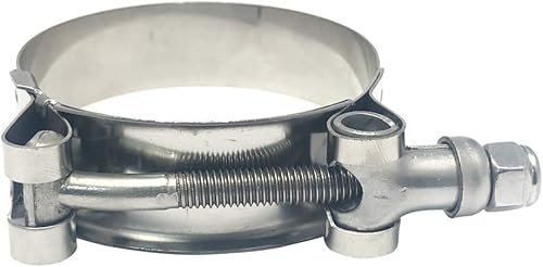 Miniatura 5 de ISPINNER Paquete de 2 abrazaderas de manguera de acero inoxidable de 1.75 pulgadas, rango de abrazadera de 51 a 2.323 in para diámetro interior de