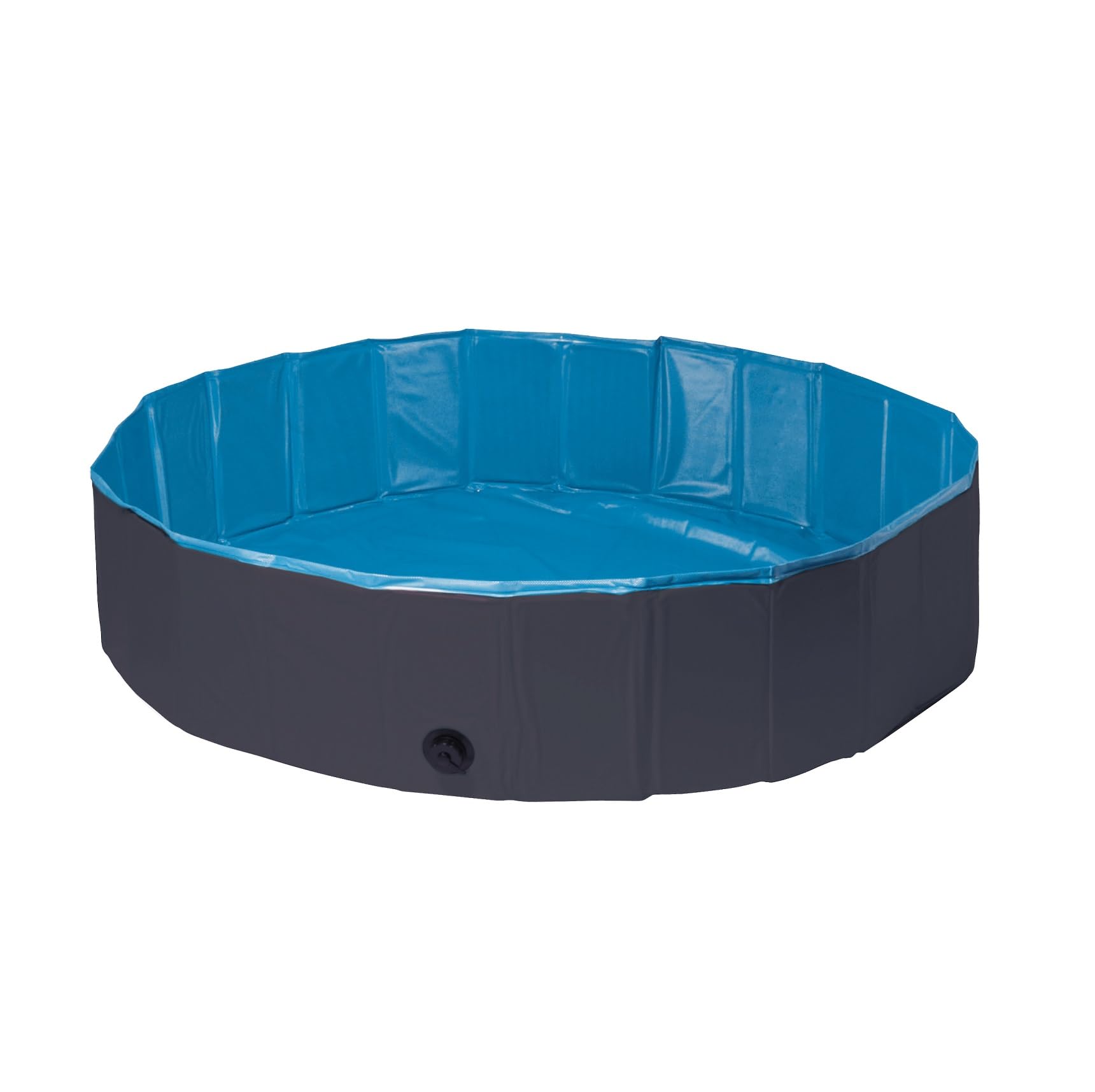 Piscine Pliable pour Chien Splash Ronde L 30 x 160 cm Bleu et Gris Foncé