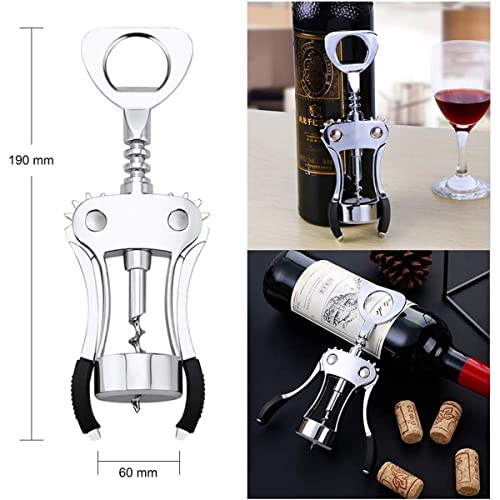 Wine Opener Wing Corkscrews Wine Bottle Openers Multifunctional Corks Beer Caps Remover for Bartender and Waiters Kitchen Bar Restaurant - Image 3