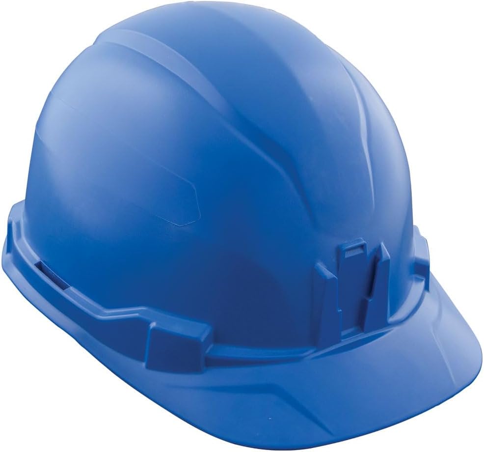 Klein Tools Hard Hat, Non-Vented Cap Style, Padded, Self-Wicking Odor-Resistant Sweatband, Tested up to 20kV