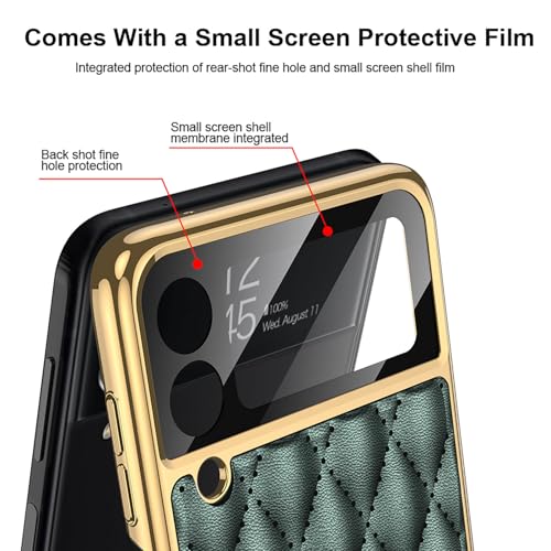 Coque Samsung Galaxy Z Flip 7 étui rigide cuir antichoc violet - 2