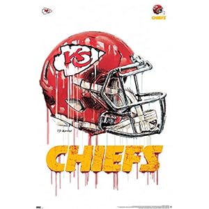 Trends International NFL Kansas City Chiefs – Drip Helmet 20 Wall Poster, 22.375″ x 34″, Unframed Version
