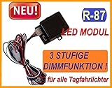 tagfahrlicht modul mit automatischer zündungserkennung UNIVERSELL EINSETZBAR BLUETECH PLUS STEUERMODUL gem. R-87 FÜR LED TAGFAHRLICHT.MIT ZÜNDAUTOMATIK UND 3 STUFIGE DIMMFUNKTION.DRL Control Box, Automatic, Dim Function, for 12V LED Daytime Running Lights