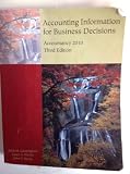 Accounting Information for Business Decisions (Custom Title for University of Missouri's ACCTY 2010)