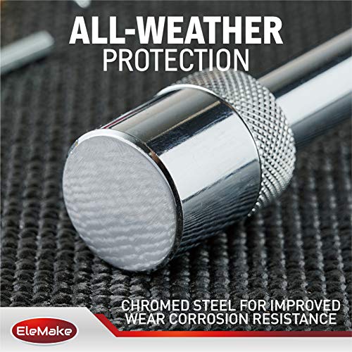 Elemake Trailer Hitch Lock - Hitch Pin Lock 5/8" Pin Tow Receiver Lock, Heavy Duty Brass Core Locking Mechanism, 3-1/2" Usable Length Fits Class Iii, Iv, V Hitches #TOP3