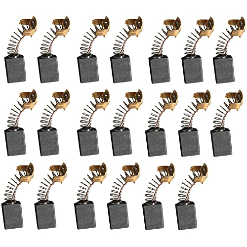 Be-Tool Lot de 20 balais de charbon de moteur pour meuleuse d'angle électrique, 043# (7 x 11 x 18 mm)