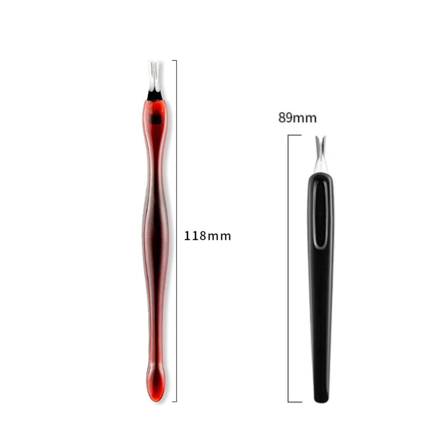 Nagelhautmesser iFRich 2 Stück Cuticle Cutter V-Klinge Cuticle Trimmer Pusher Remover Nagelhautentferner Cuticle Remover Kutikula Entferner Remover Professioneller Trimmer V-Förmiger Nagelhaut Messer