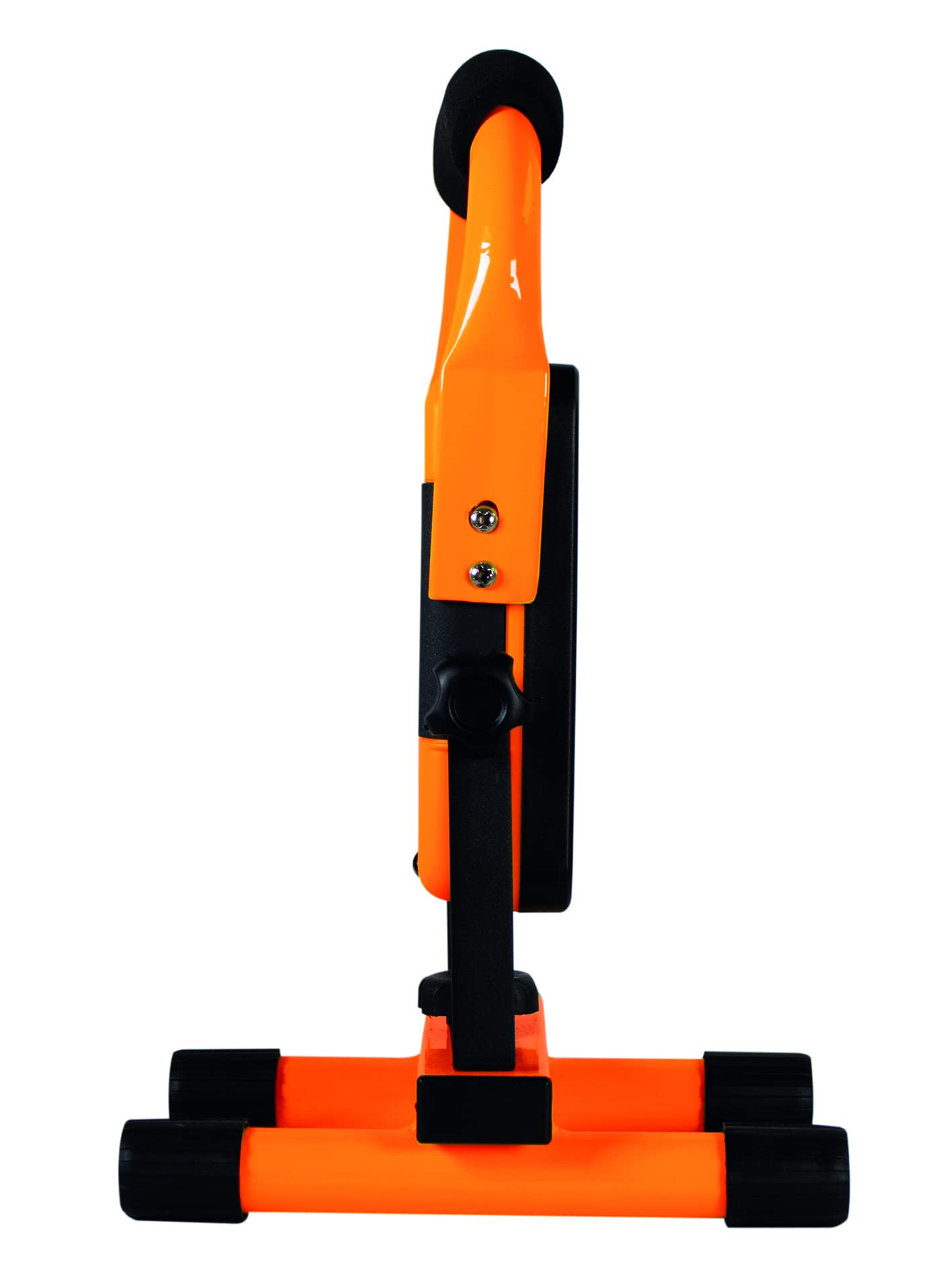 TIBELEC 347960 Projecteur LED de chantier rechargeable, Métal, 10 W, Orange, 162 x 143 x 260 mm