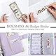 Budget Planner Budget Binder A6 Sparbuch mit Folien Cash Stuffing Budgetplaner Geldplaner Geldumschläge Budget Planer Umschlagmethode Geld Sparen Organizer Zubehör Deutsch für Cashstufing (Veilchen)