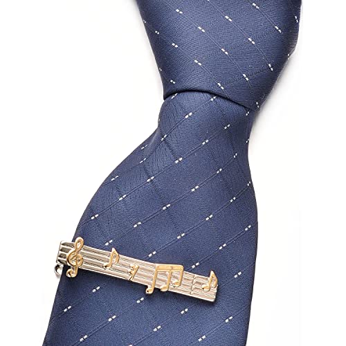 2Pcs Tie Clip Set for Men Unique Silver Gold Black Tie Clip Personalized Tie Bar Clip Fathers Day Birthday Wedding Jewelry2