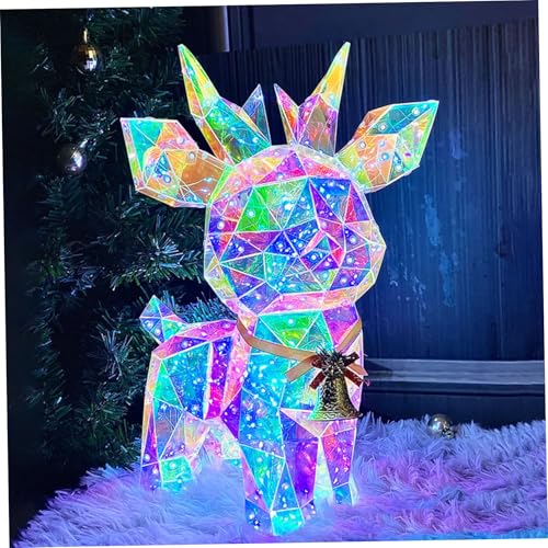 Décorations de Noël irisées à LED en fil de cuivre éclairage USB polychrome