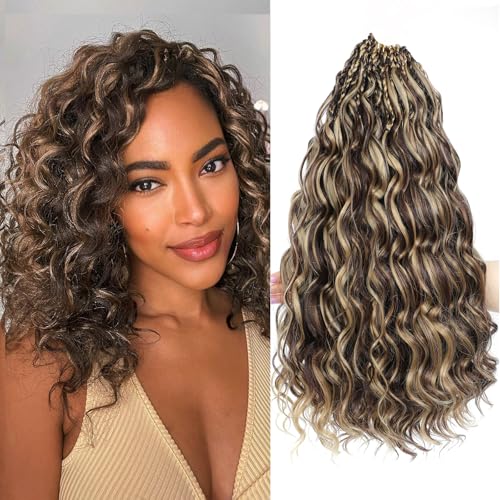 Synthetic deep wavy crochets braids extensions de cheveux denses