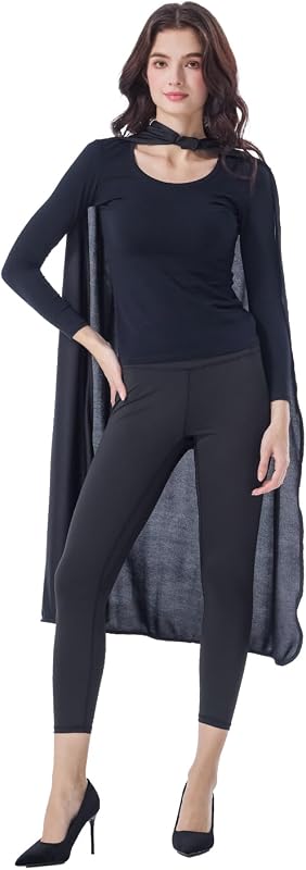 Adult Super Hero Cape Costume for Halloween, St. Patrick's Day, Party Dress Up