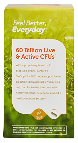 Zahlers Biodophilus High Potency Probiotic Formula 60 Billion Live & Active Cfus - 30 Capsules #TOP2